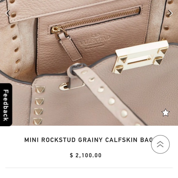 MINI ROCKSTUD GRAINY CALFSKIN bag - Picture 4 of 16